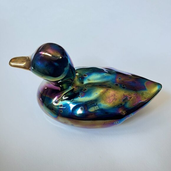 Ceramica Yapacunchi Iridescent Ceramic Duck from Ecuador - Picture 6 of 7
